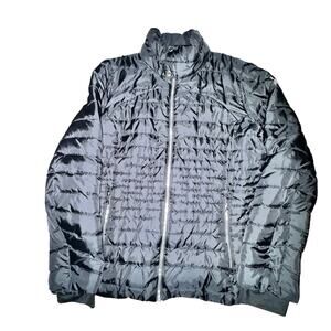 Spyder Edyn Insulated Down Jacket Women's Size XL Black Full Zip Pockets